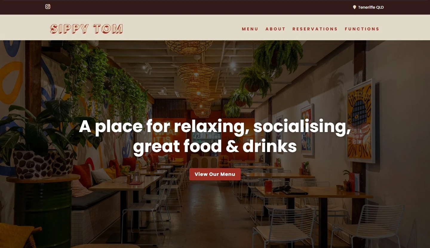 Sippy Tom — before redesign